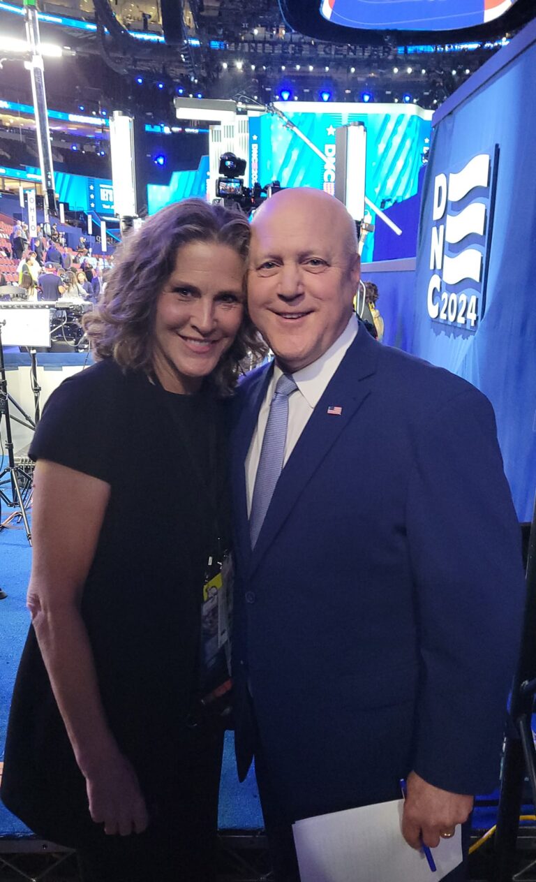 makeup artist traci fine and mitch landrieu