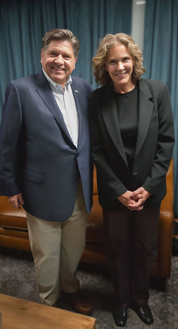 Governor JB Pritzker and Traci Fine